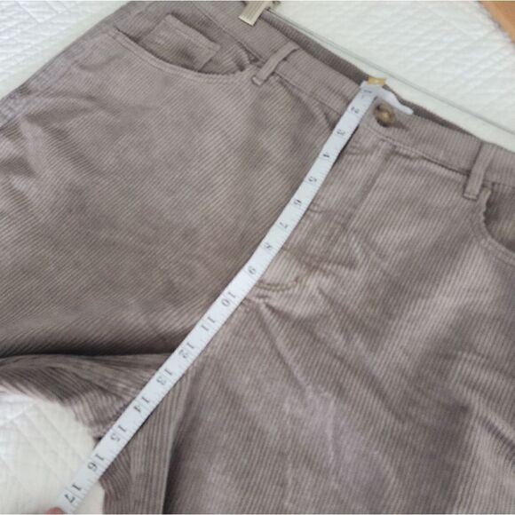 LOFT The straight crop high rise corduroy Frey hem pants - Picture 7 of 16